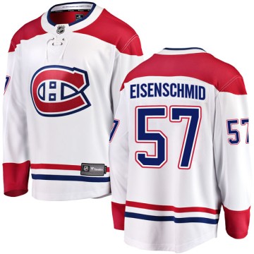 Breakaway Fanatics Branded Youth Markus Eisenschmid Montreal Canadiens Away Jersey - White