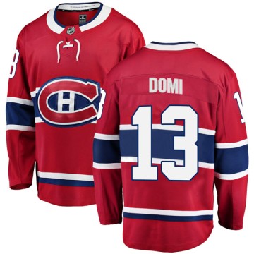 Breakaway Fanatics Branded Youth Max Domi Montreal Canadiens Home Jersey - Red