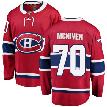 Breakaway Fanatics Branded Youth Michael McNiven Montreal Canadiens Home Jersey - Red