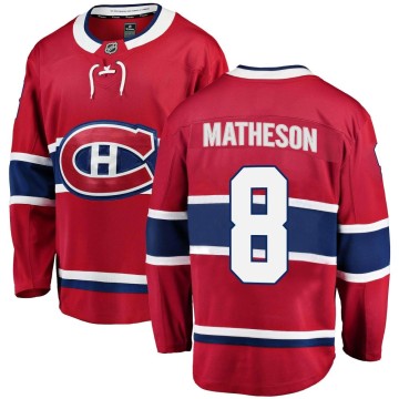 Breakaway Fanatics Branded Youth Mike Matheson Montreal Canadiens Home Jersey - Red