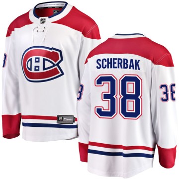Breakaway Fanatics Branded Youth Nikita Scherbak Montreal Canadiens Away Jersey - White