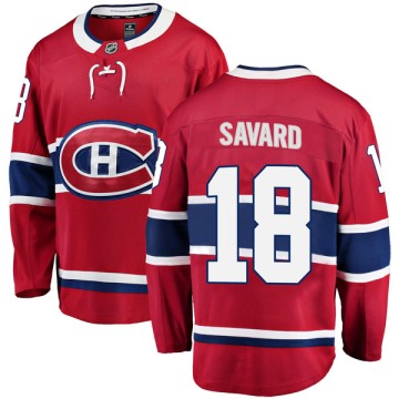 Breakaway Fanatics Branded Youth Serge Savard Montreal Canadiens Home Jersey - Red