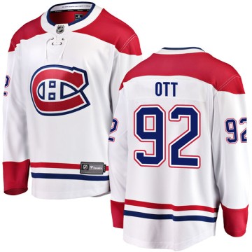 Breakaway Fanatics Branded Youth Steve Ott Montreal Canadiens Away Jersey - White