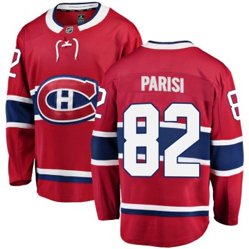 Breakaway Fanatics Branded Youth Thomas Parisi Montreal Canadiens Home Jersey - Red
