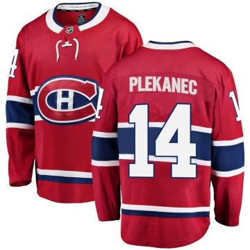 Breakaway Fanatics Branded Youth Tomas Plekanec Montreal Canadiens Home Jersey - Red
