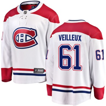 Breakaway Fanatics Branded Youth Yannick Veilleux Montreal Canadiens Away Jersey - White